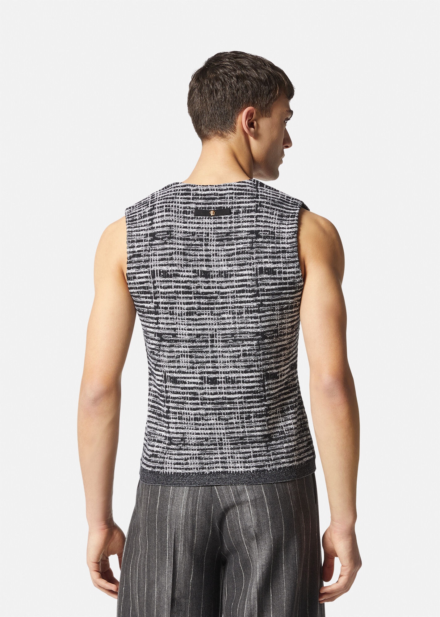 Metropolitano Check Sweater Vest - 4