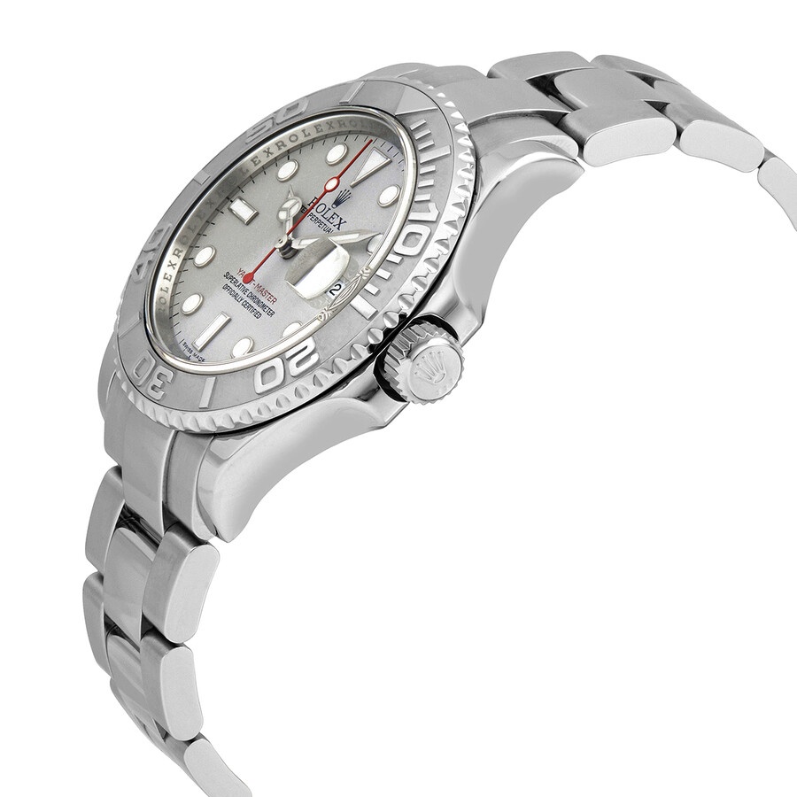 Pre-owned Rolex Oyster Perpetual Yacht-Master Steel with Platinum Men's Watch 16622 - 2