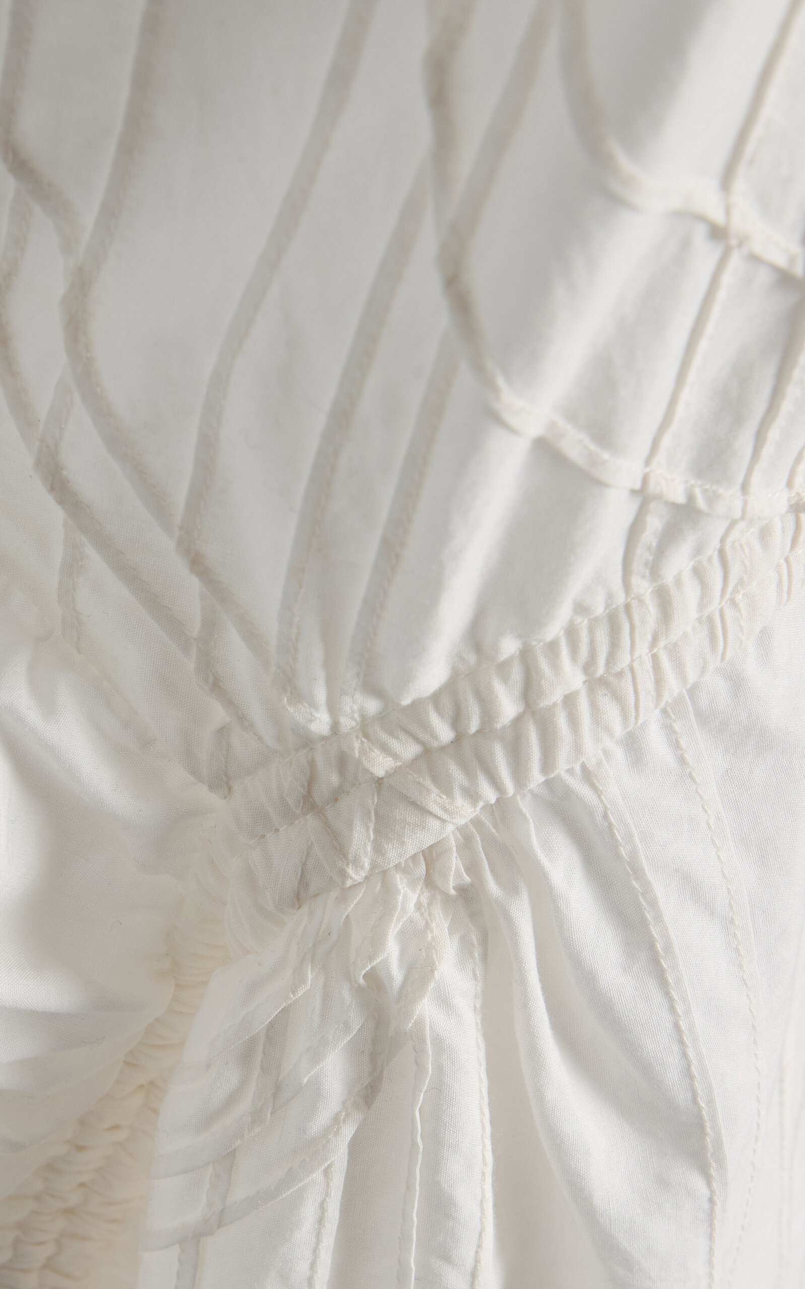 Camden Corded Cotton Poplin Top white - 5