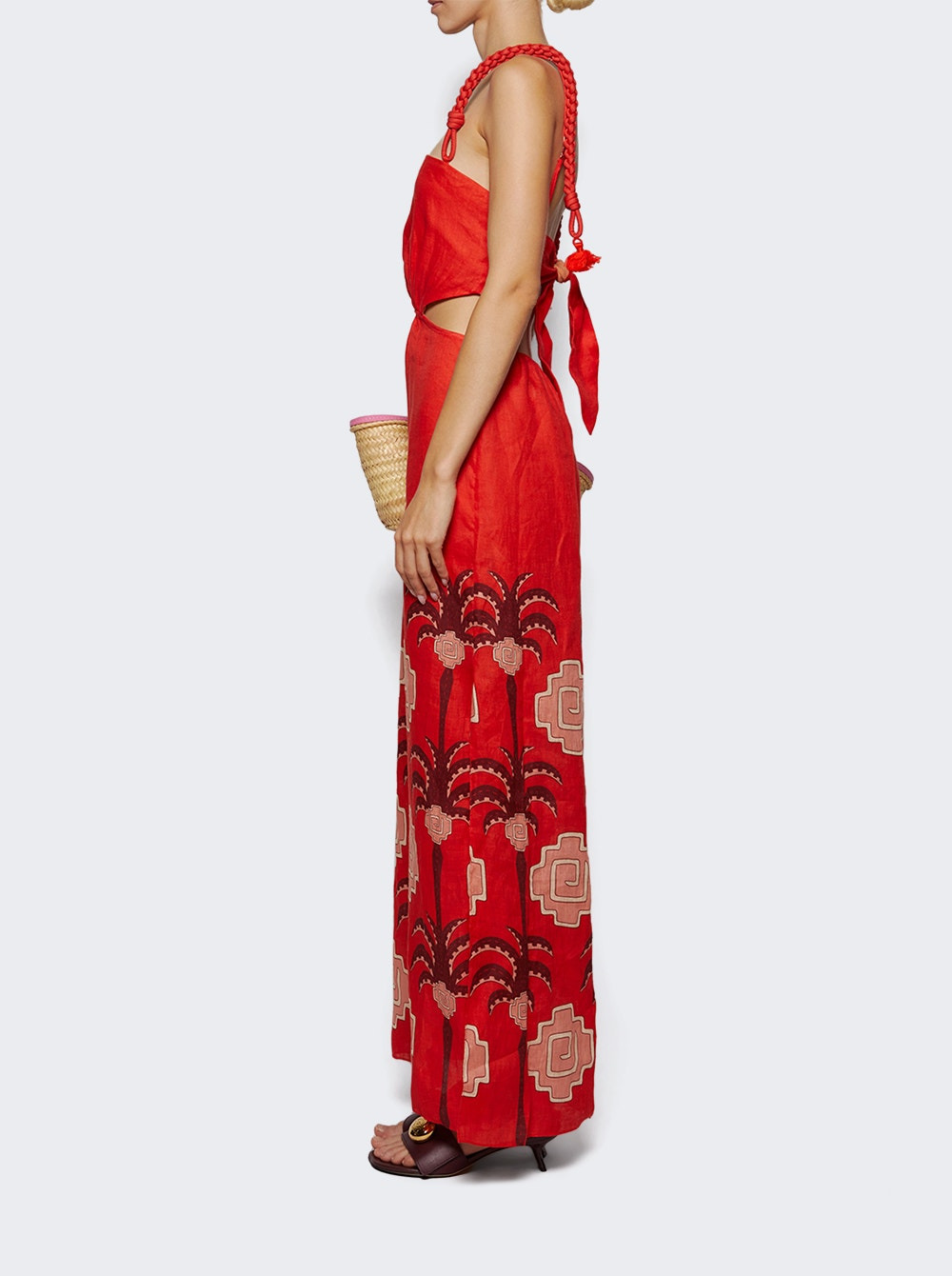 Beach Harmony Maxi Dress Red And Wine - 3