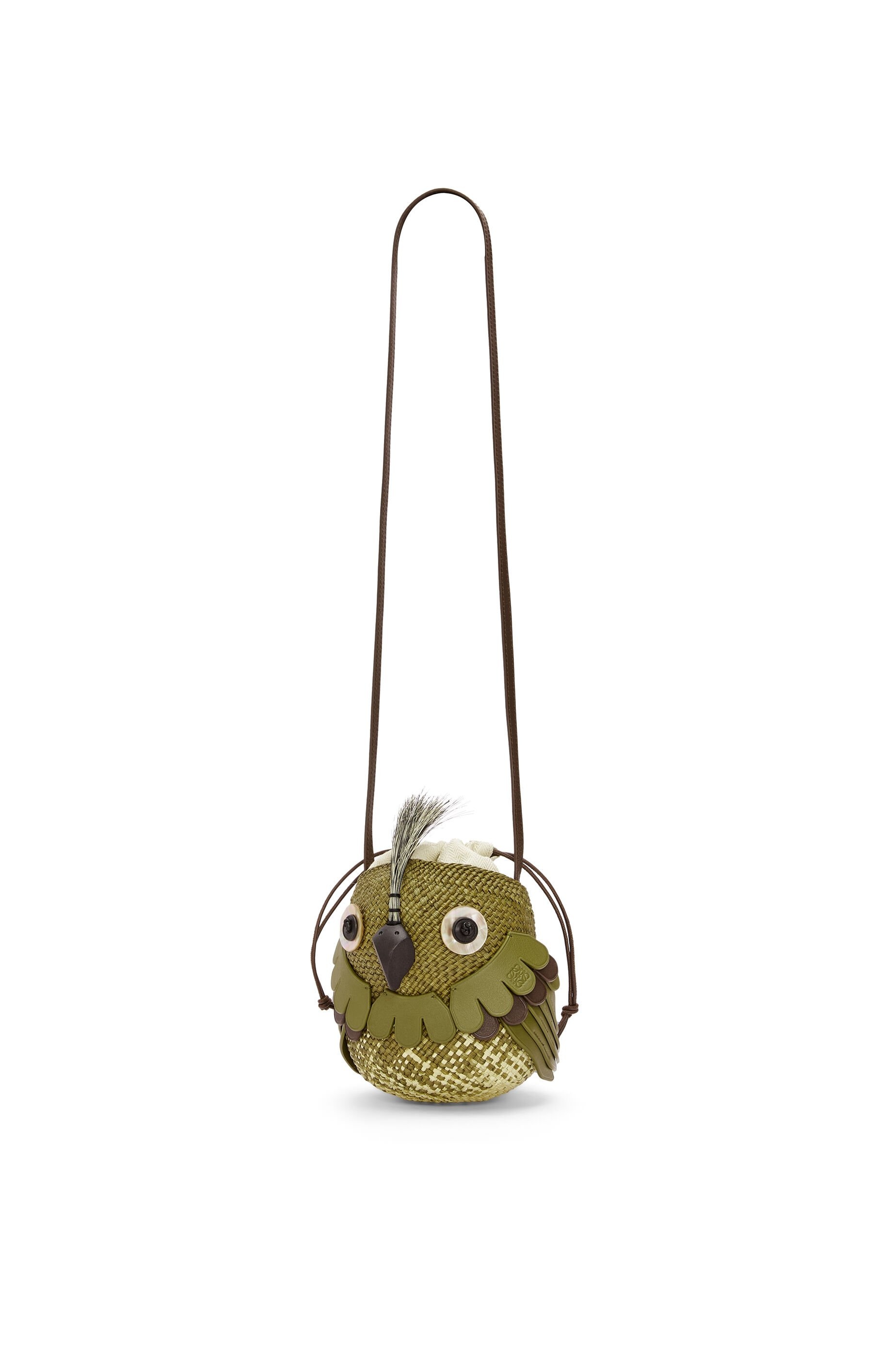 Bird bag in iraca palm and calfskin - 5