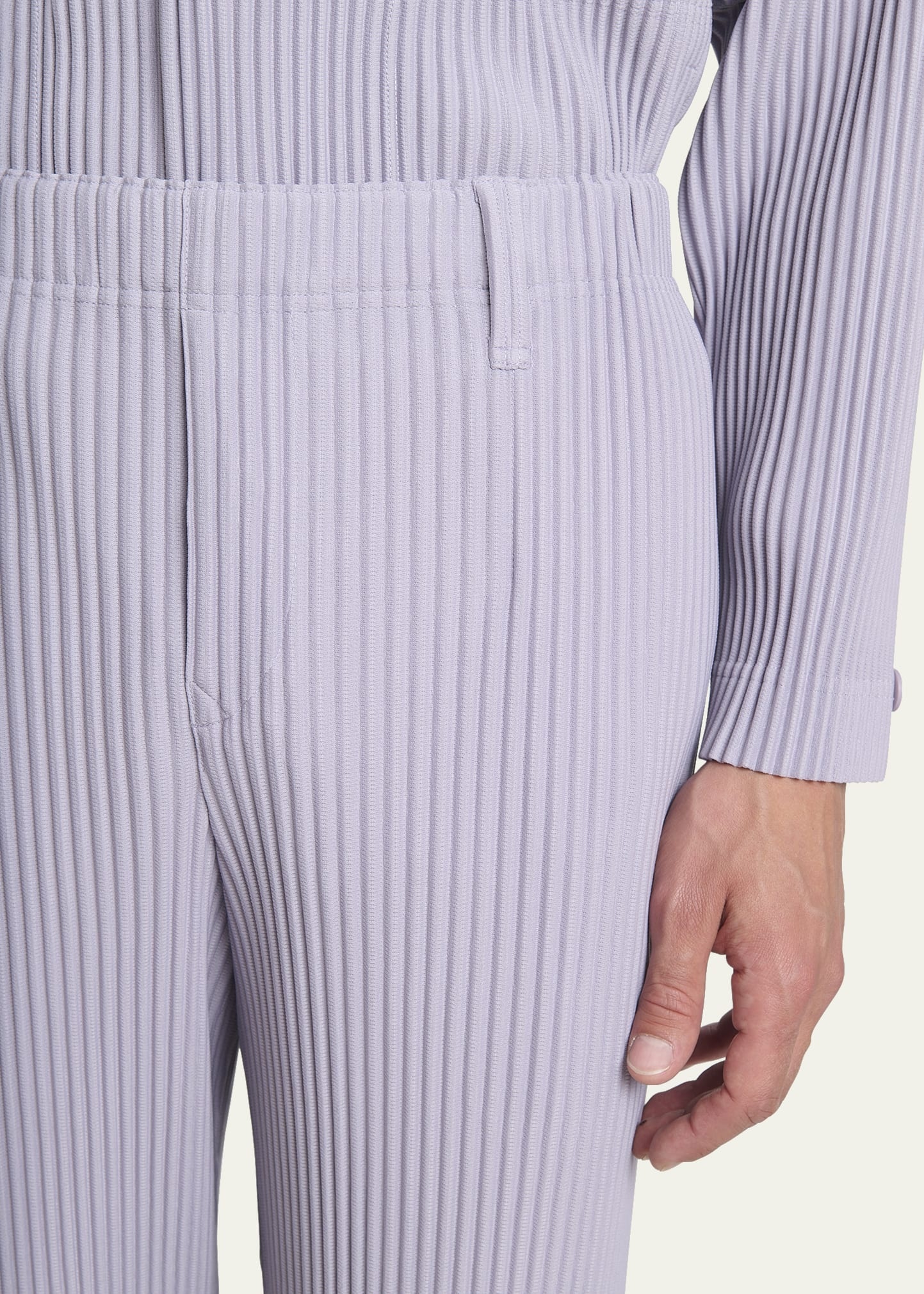 Men's Tailored Pleats Straight-Leg Pants - 5