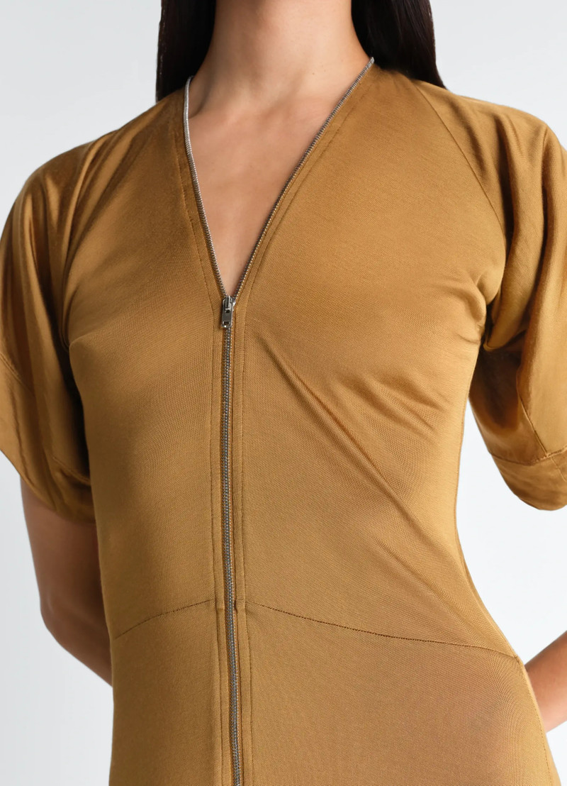 Lemaire ZIP DRESS IN VISCOSE COTTON JERSEY outlook