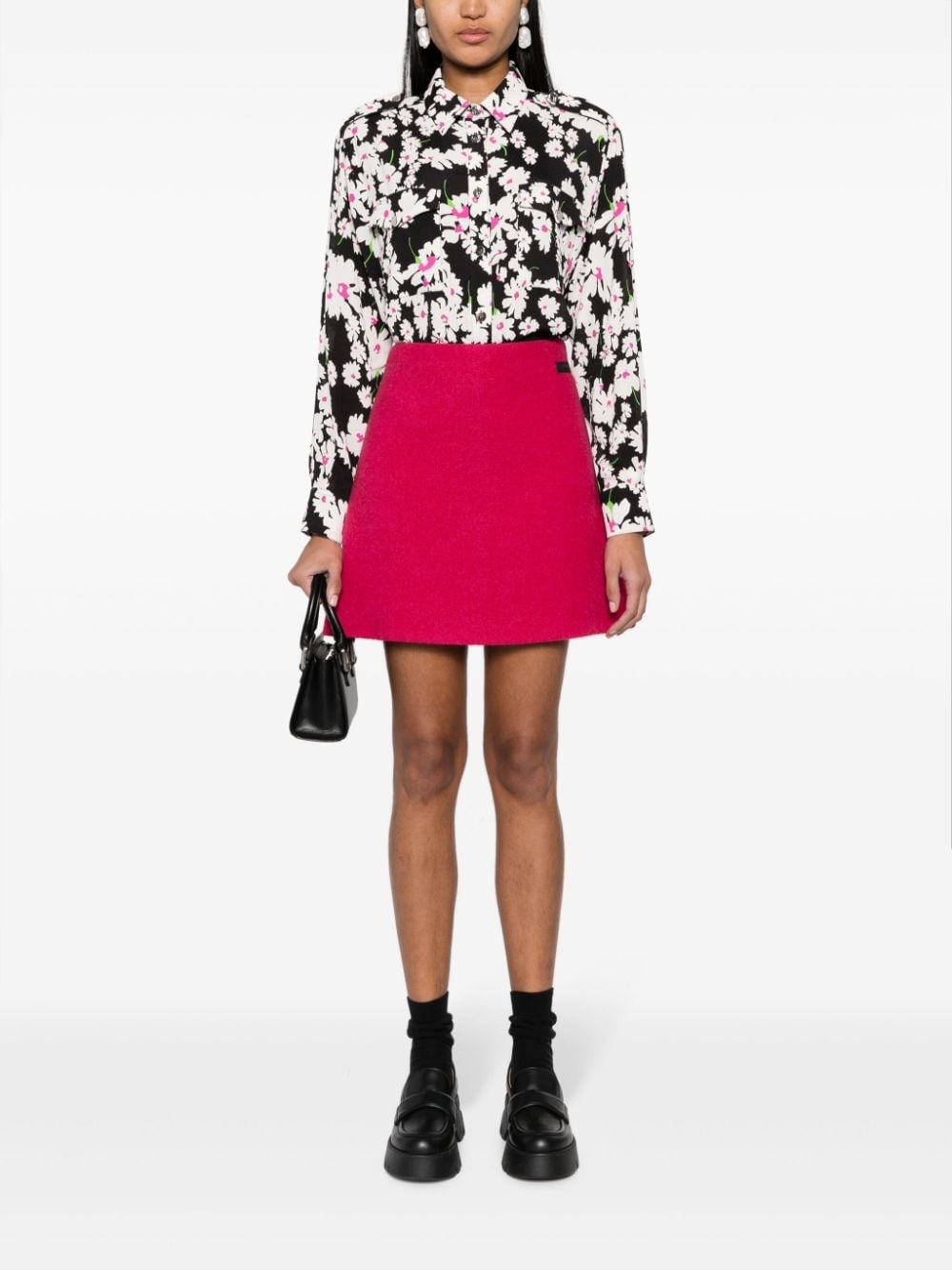 floral-print button-fastening shirt - 2