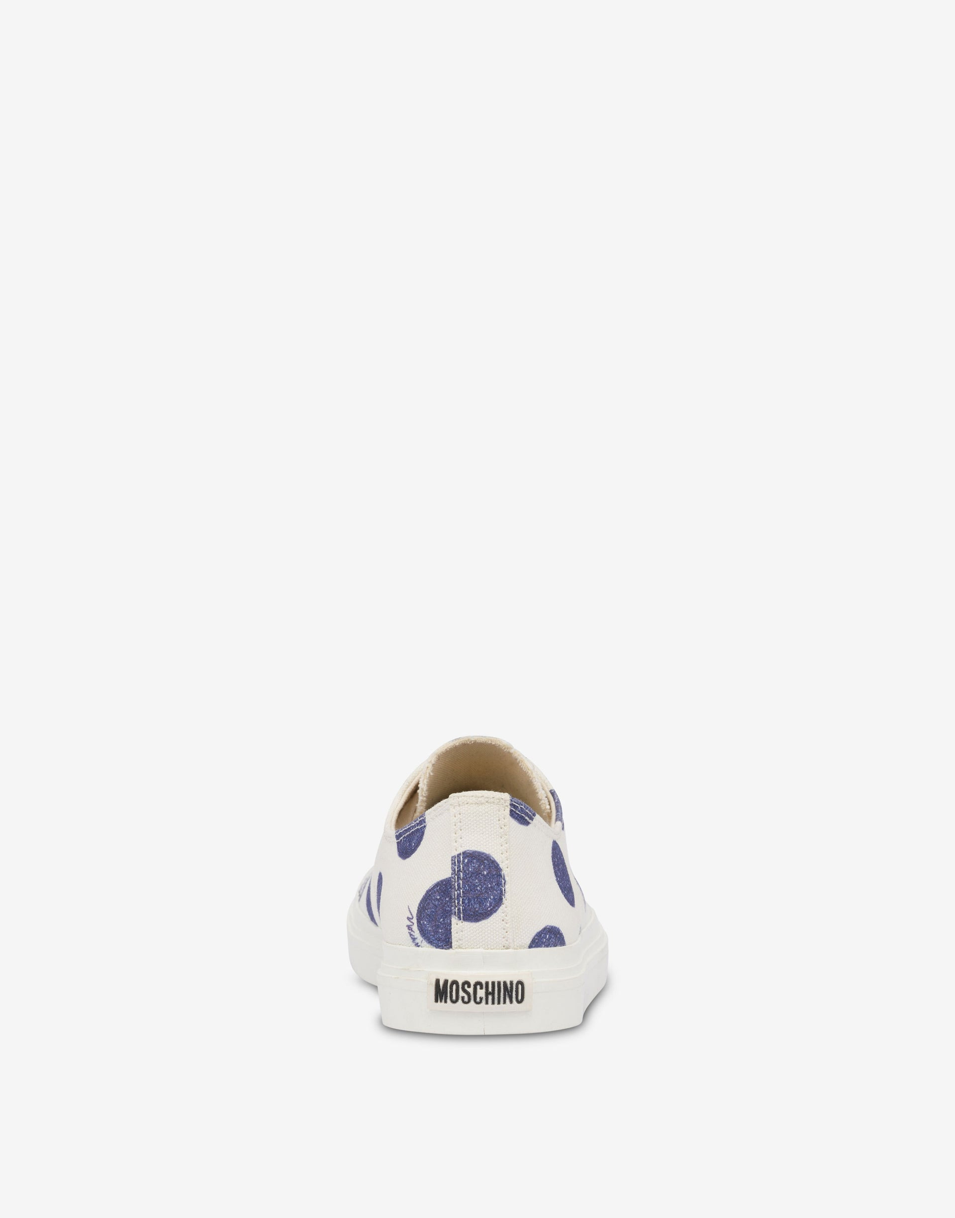 SNEAKERS IN BLUE POLKA DOTS CANVAS - 2