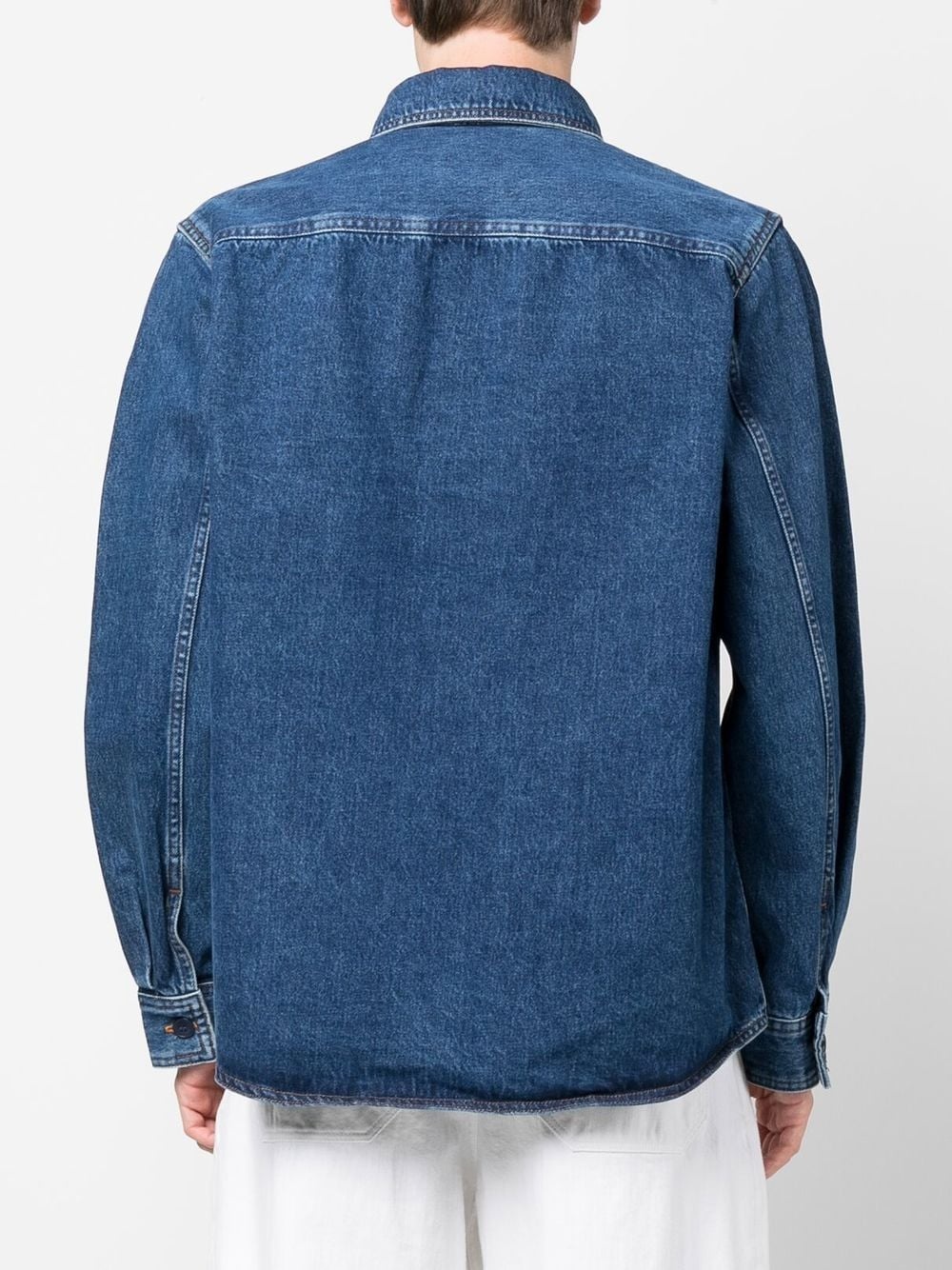 long-sleeve denim shirt - 4