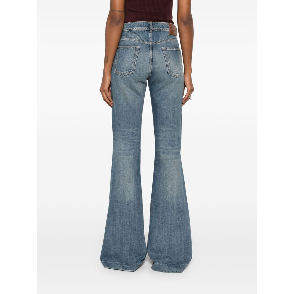 Alexander Mcqueen Blue Denim - Flared Jeans Women - 2