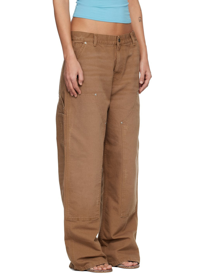 Tan Brandon Double Knee Jeans 2