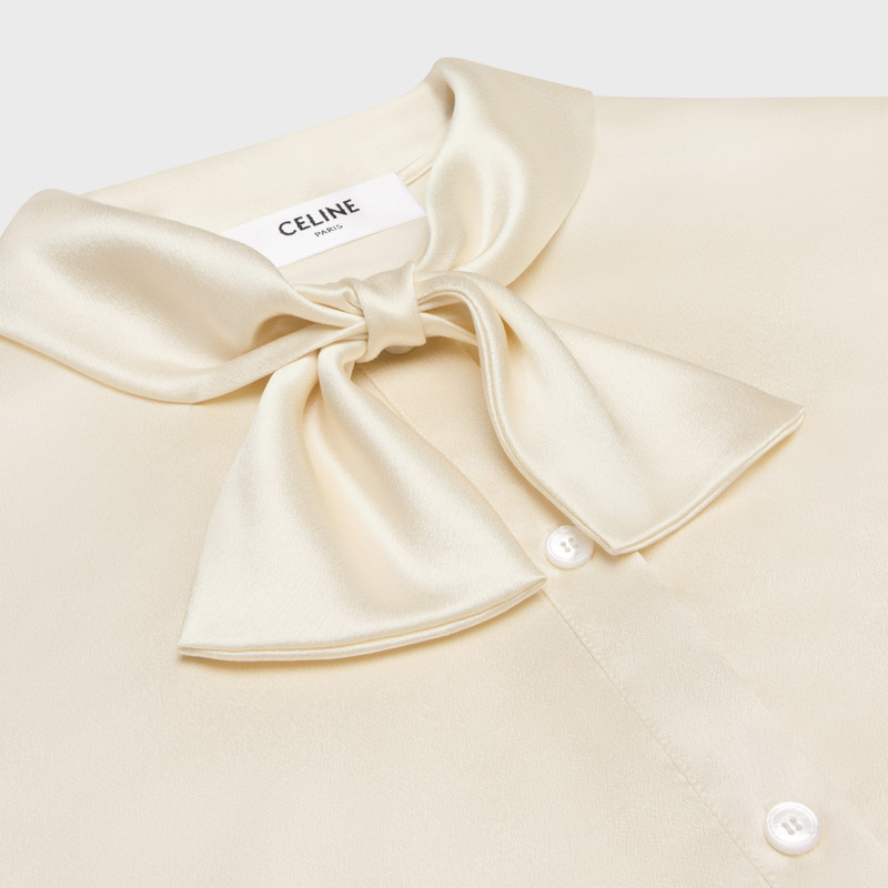 CELINE lavaliere blouse in silk satin outlook