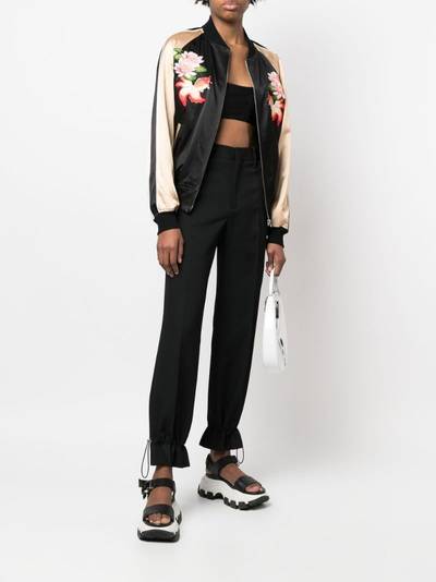 Junya Watanabe floral-embroidered bomber jacket outlook