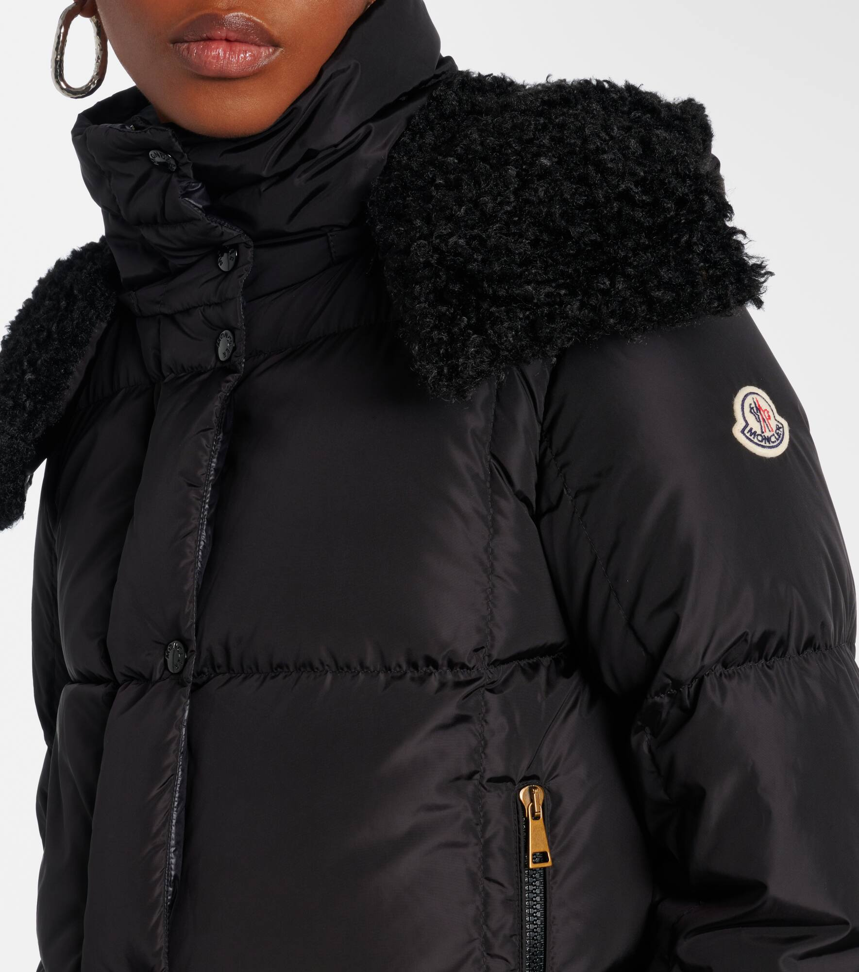 Quilted down jacket - 4