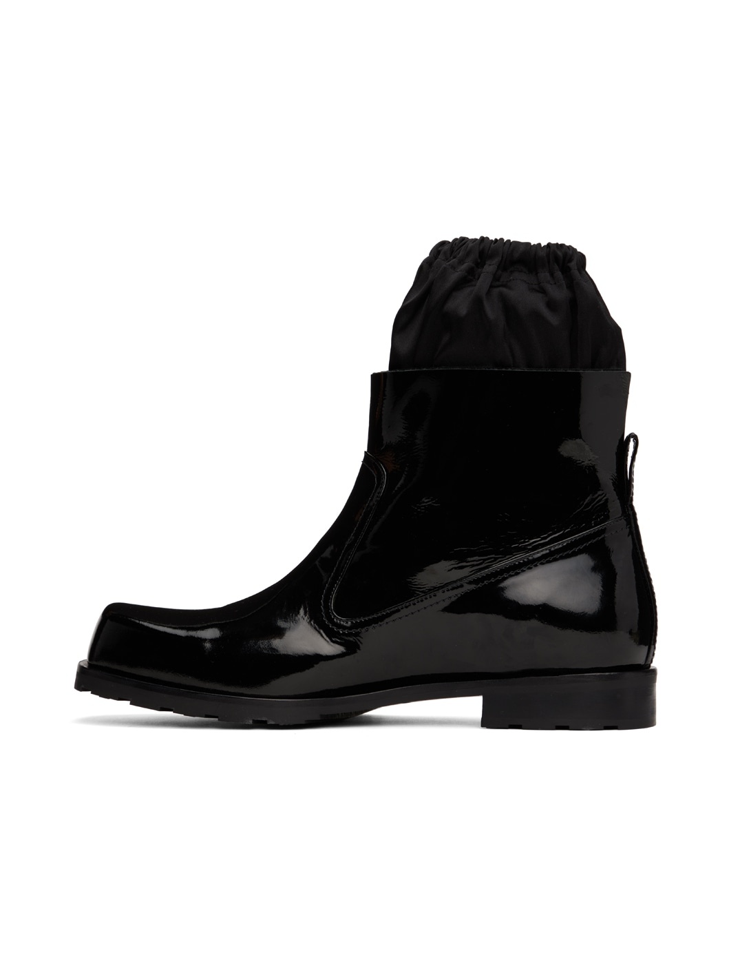 Black Enamel Boots - 3