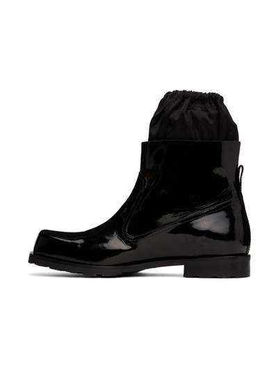 We11done Black Enamel Boots outlook