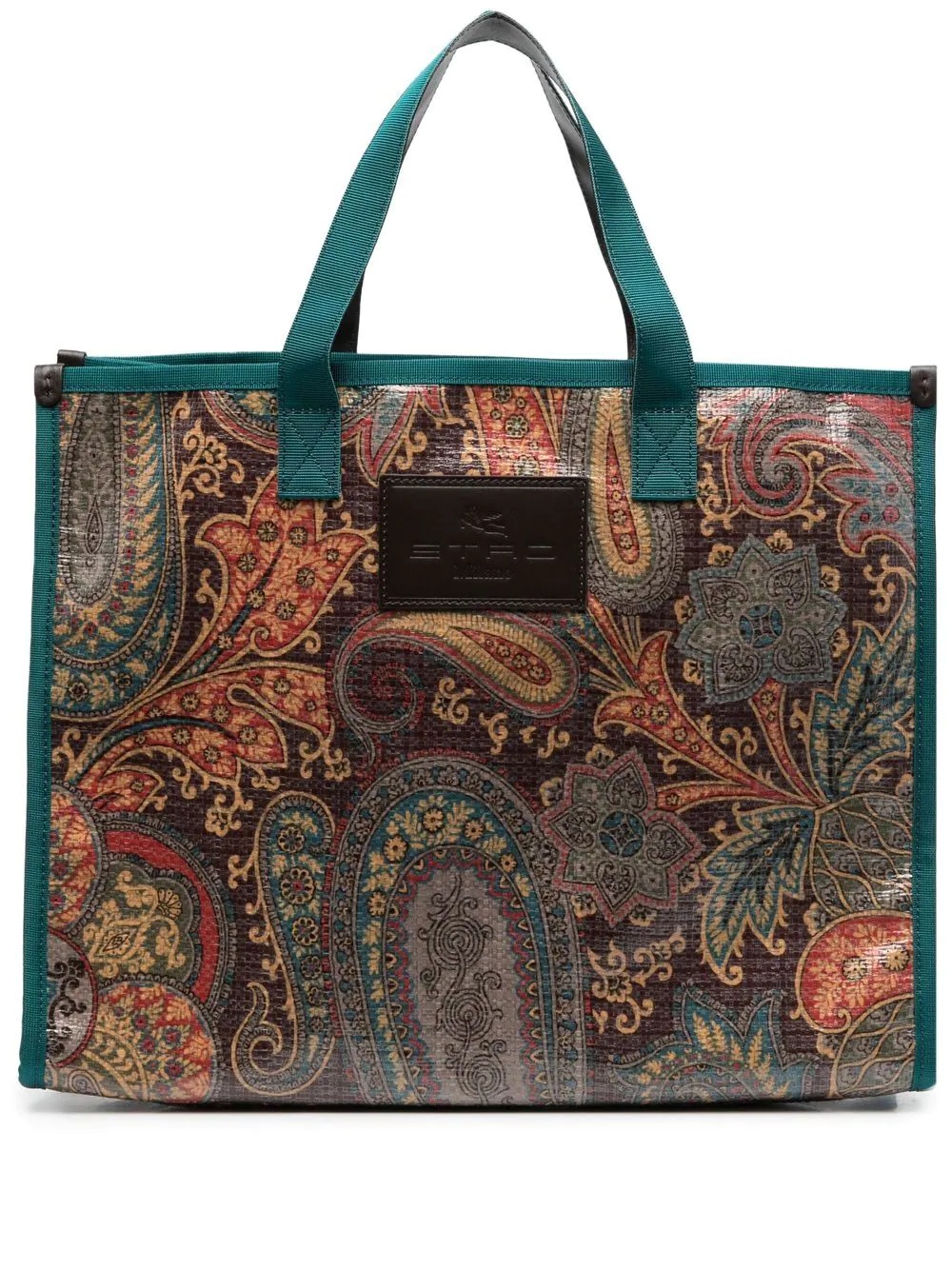 paisley-print tote bag - 1