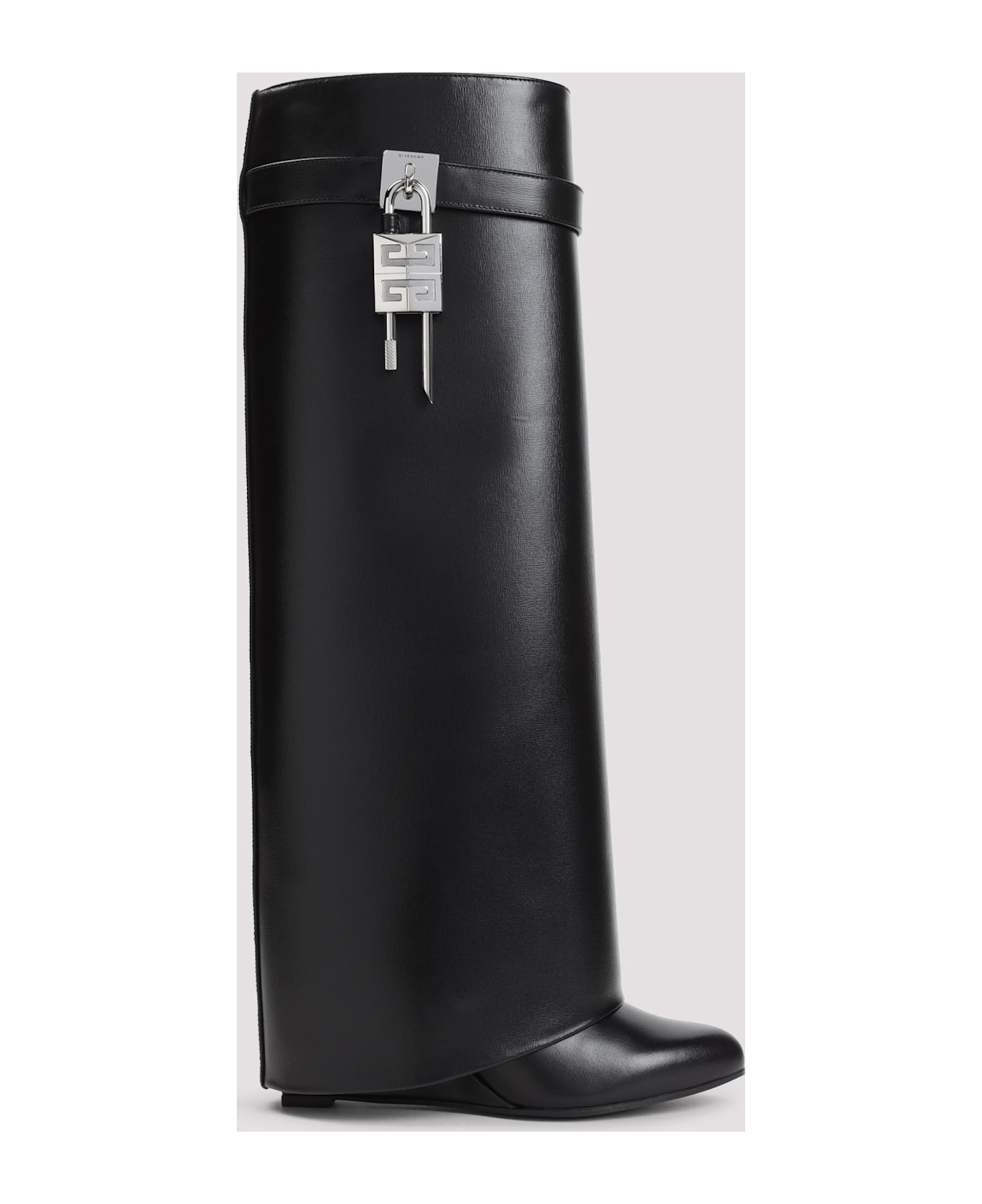 Shark Lock Leather Boots - 3
