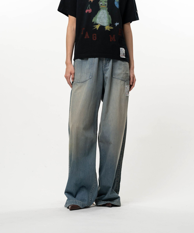 Light Denim Wide Pants 10