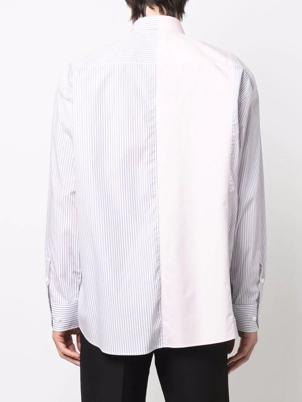 logo-print striped shirt - 5