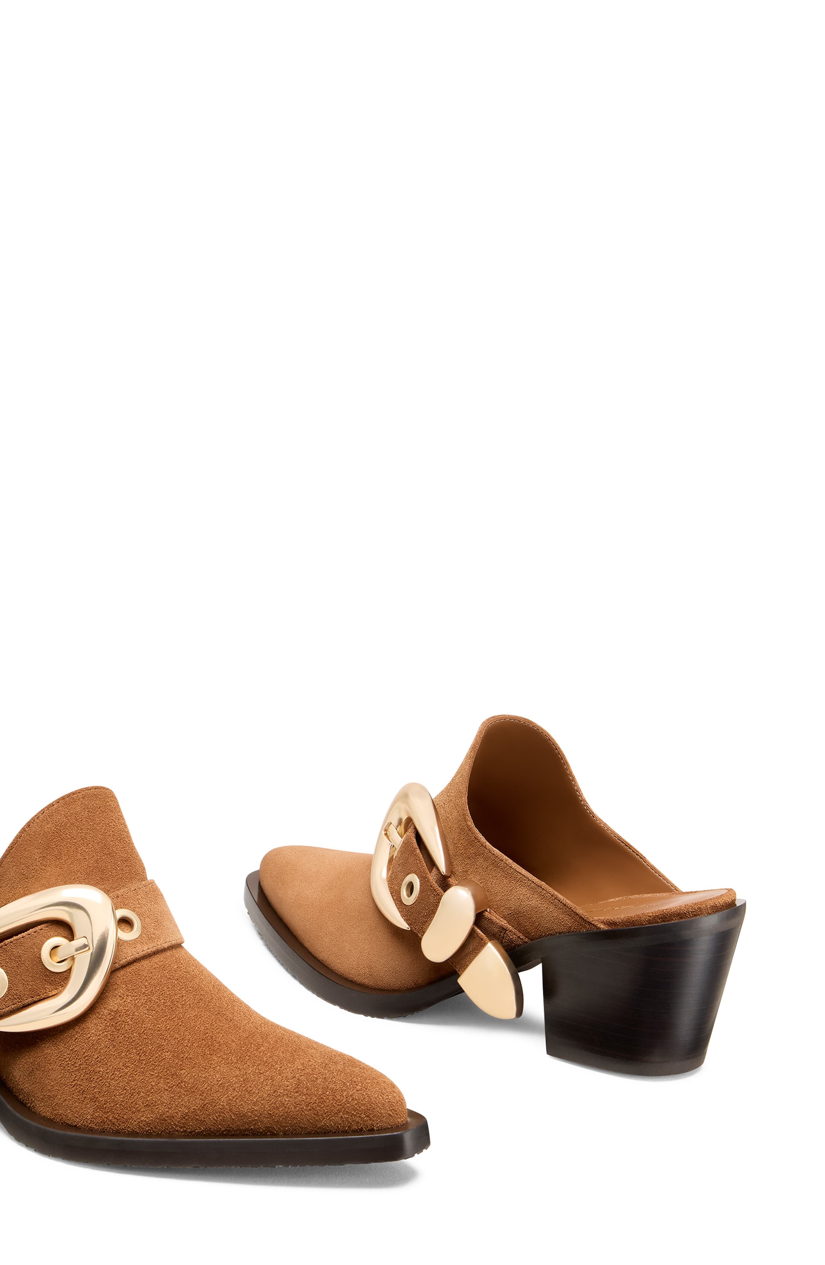 Stuart Weitzman Maven Western Mule in Doe/Dark Brown at Nordstrom - 8