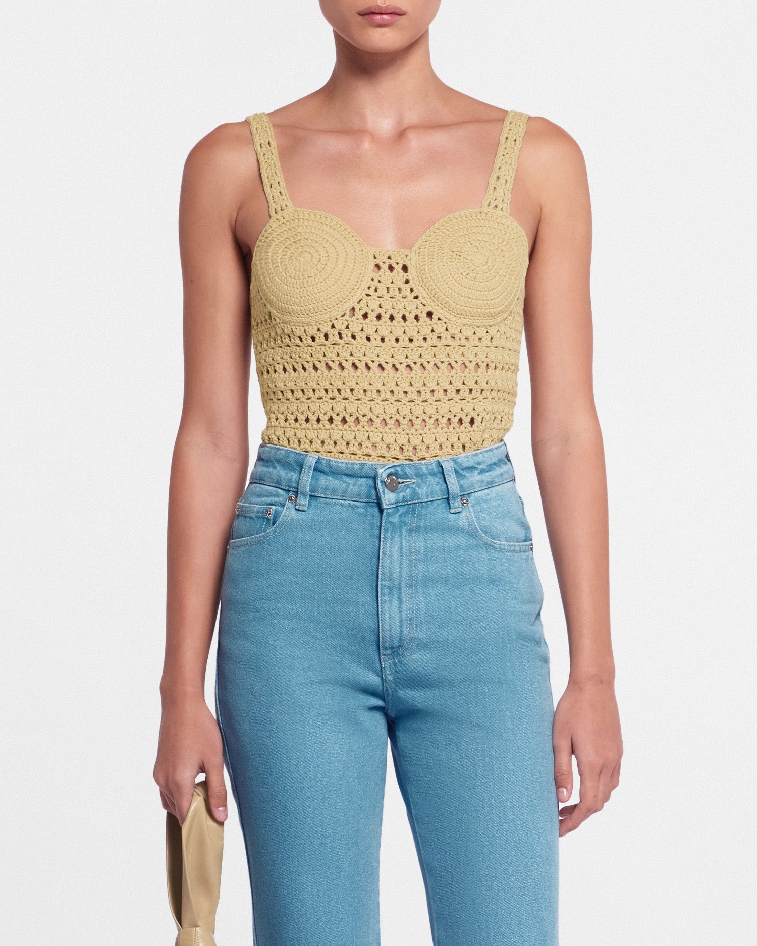 Nanushka Crochet-Knit Top | nanushka | REVERSIBLE