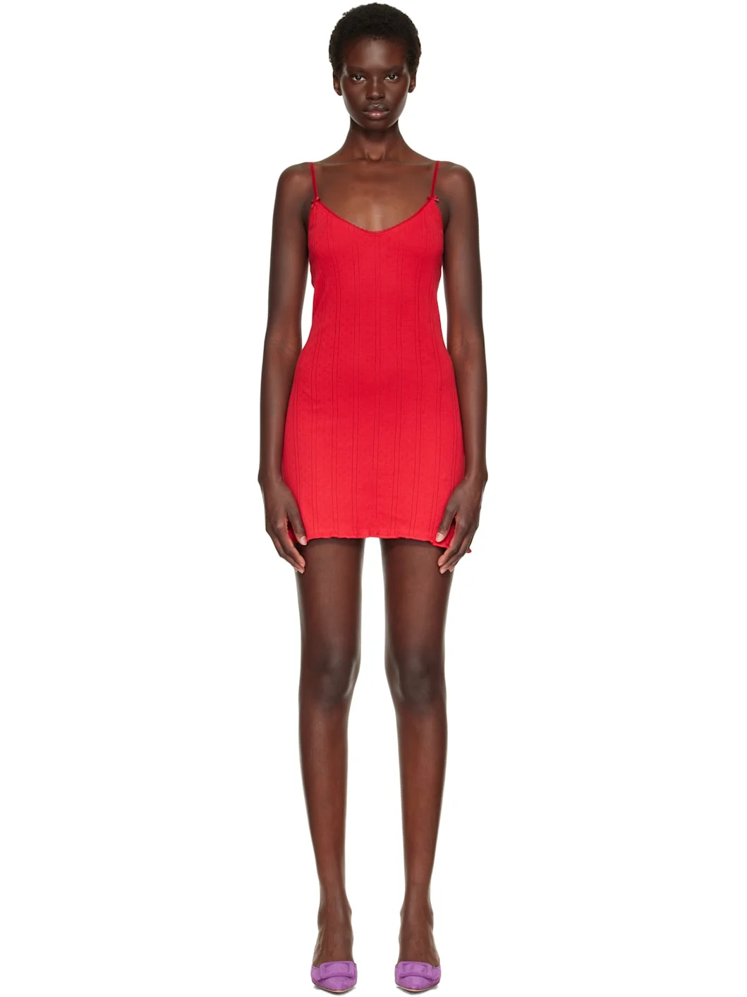 Red 'The Cami Slip' Minidress - 1