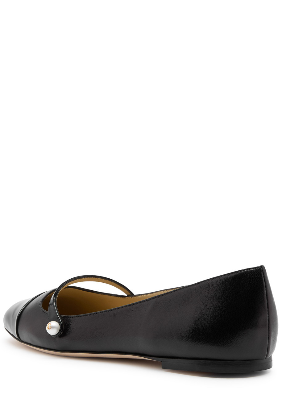 Jimmy Choo Elisa Leather Flats - 2