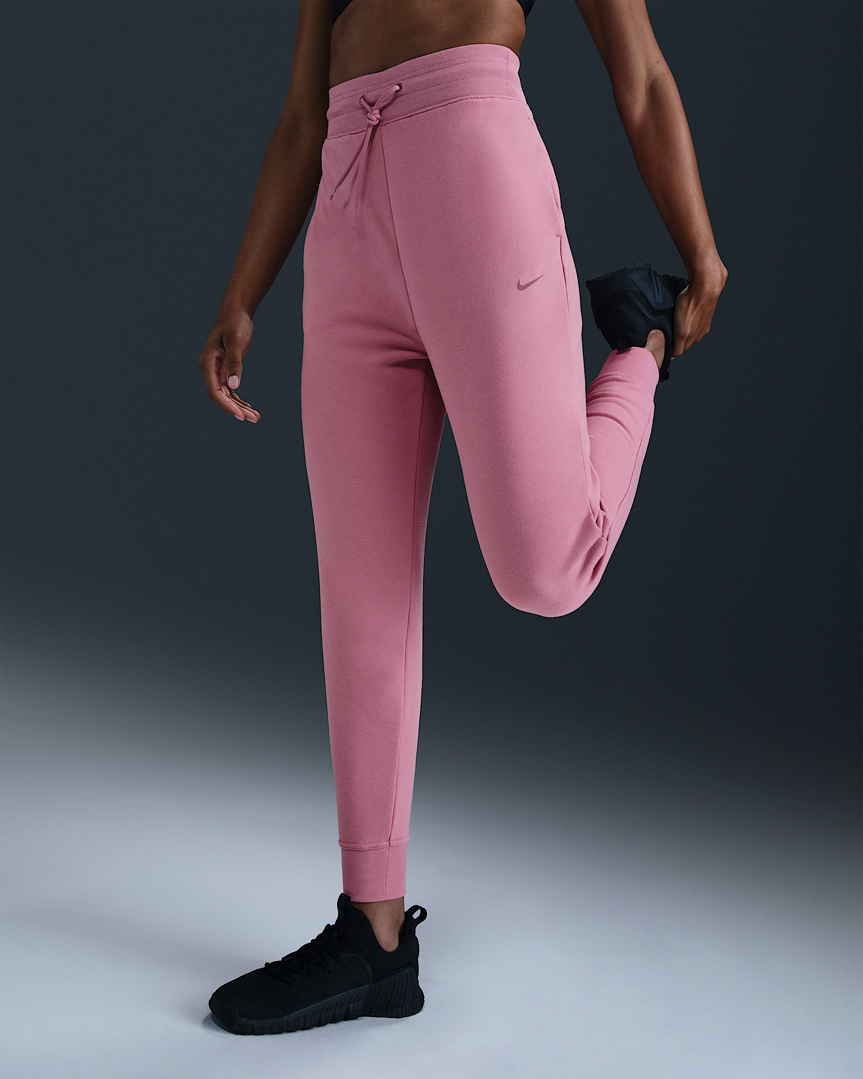 Nike Dri-FIT One Women's High-Waisted 7/8 French Terry Joggers - 2