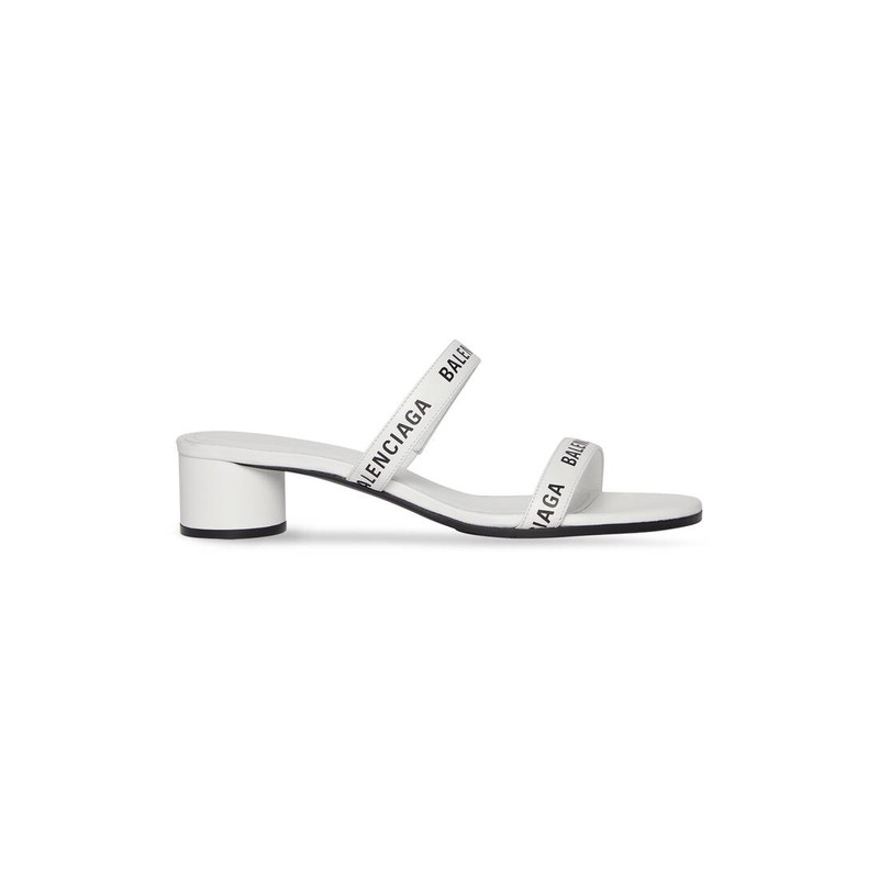 Women's Round 40mm Sandal  in White 1