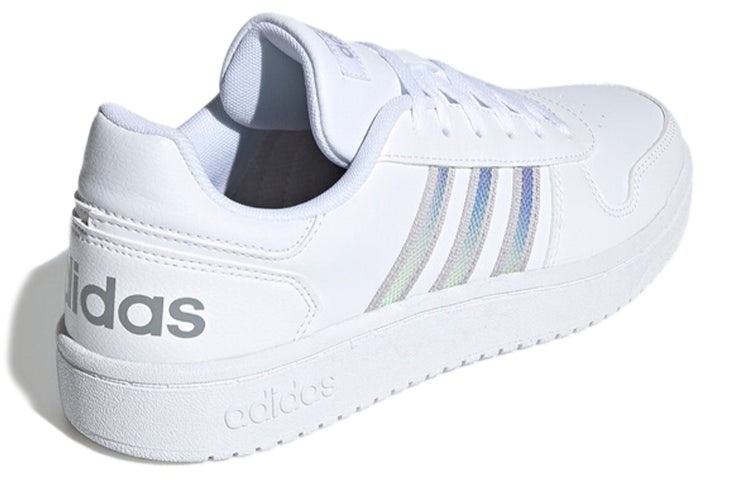 (WMNS) adidas Hoops 2.0 'White Silver' FW3535 - 4