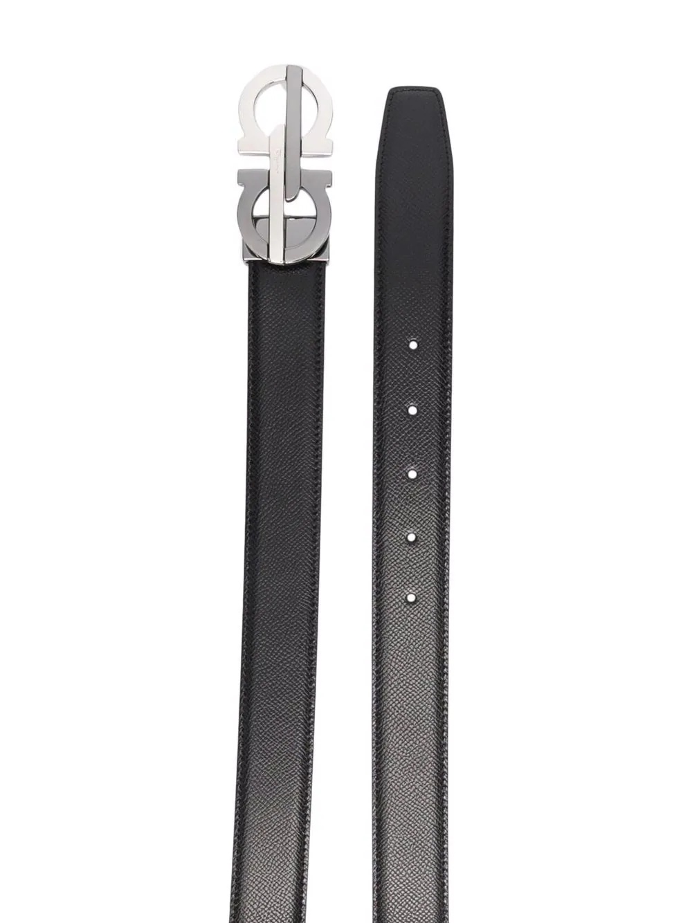 double gancio leather belt - 2