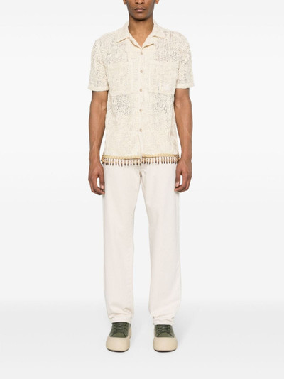 Andersson Bell floral-jacquard shirt outlook