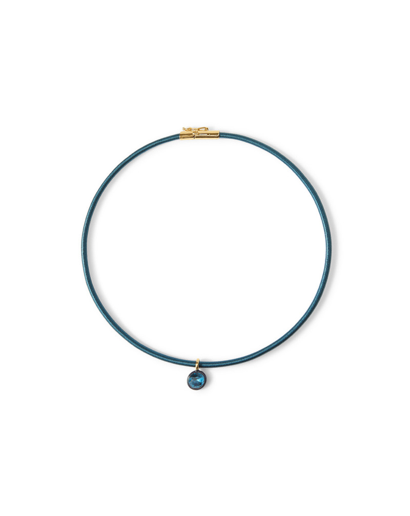 TEAL CORD PENDANT NECKLACE 3
