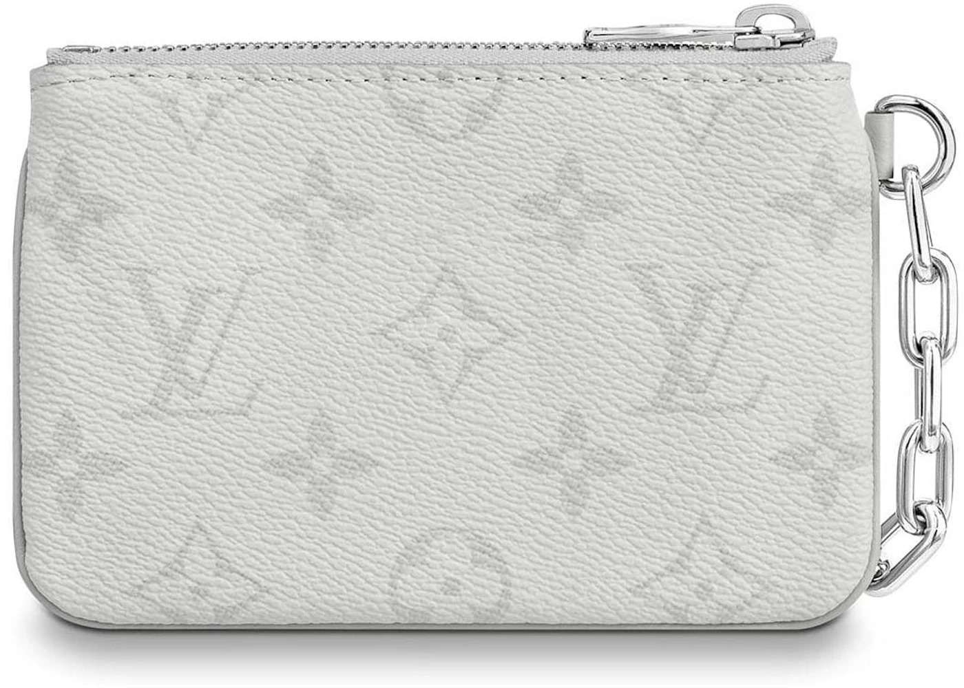 Louis Vuitton Zipped Pouch Monogram Logo Story PM White - 2