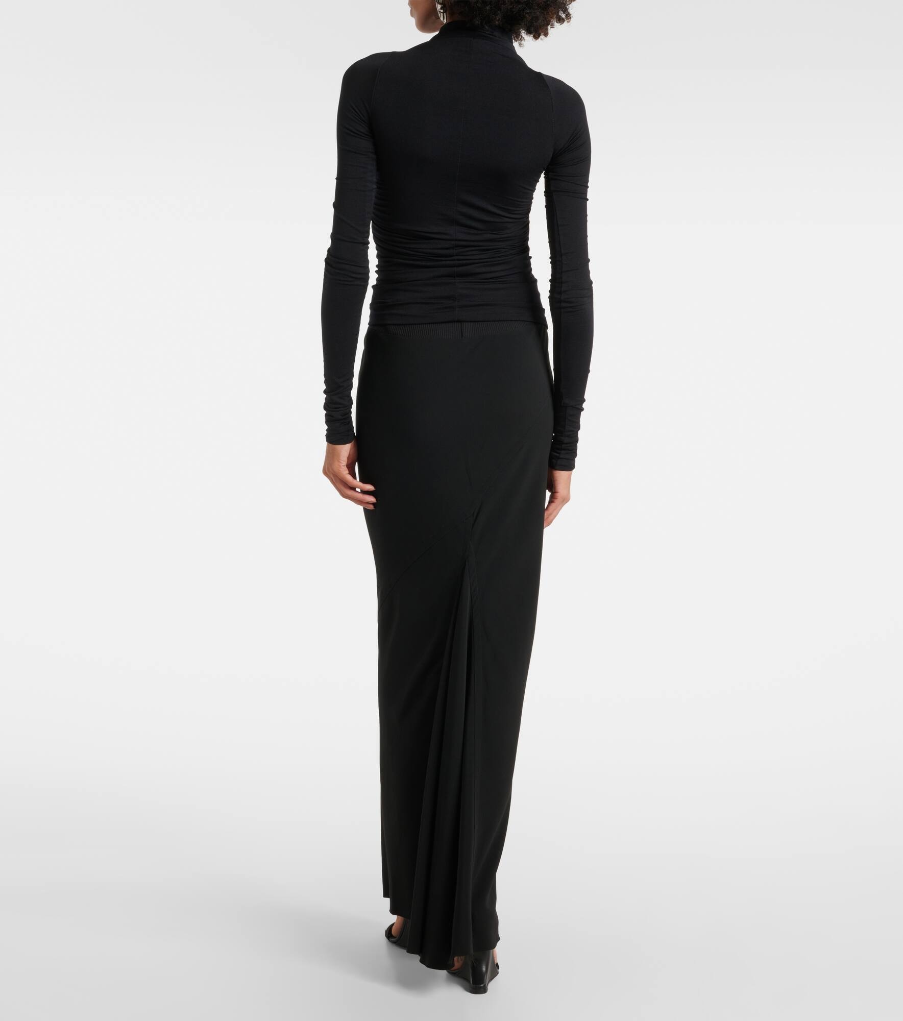 Cutout cupro jersey top - 3