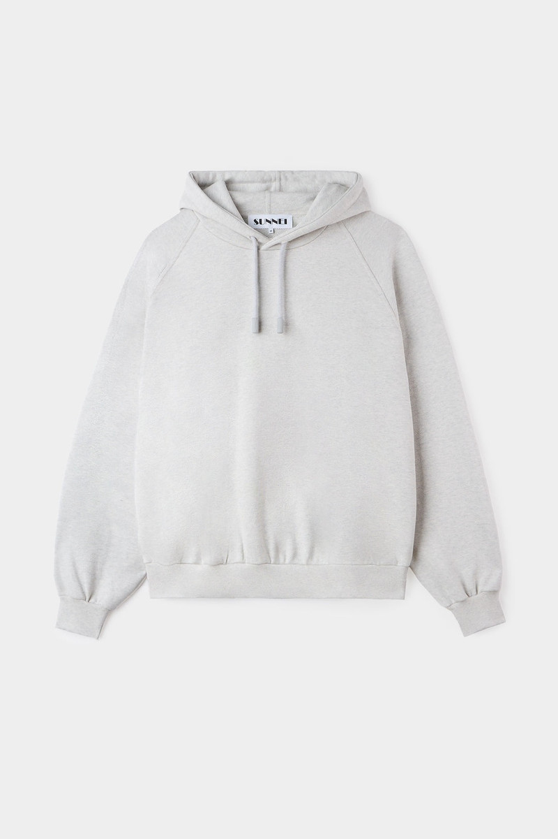 SUNNEI EMBROIDERED EIWS HOODIE / light grey melange outlook