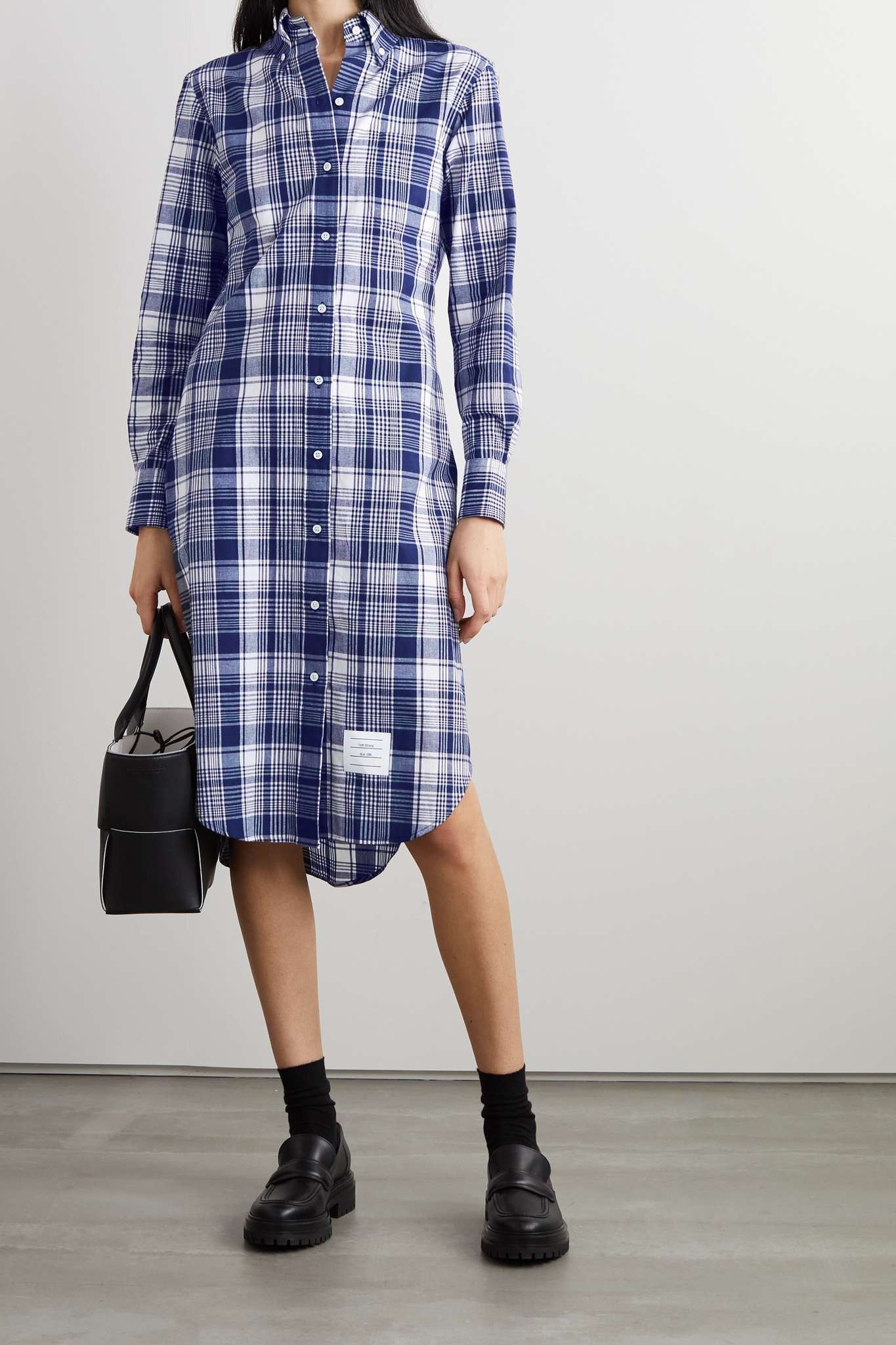 Checked cotton shirt dress - 2