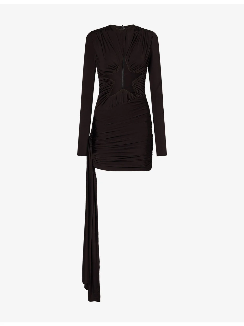 Star Ruched Stretch-Jersey Mini Dress - 1