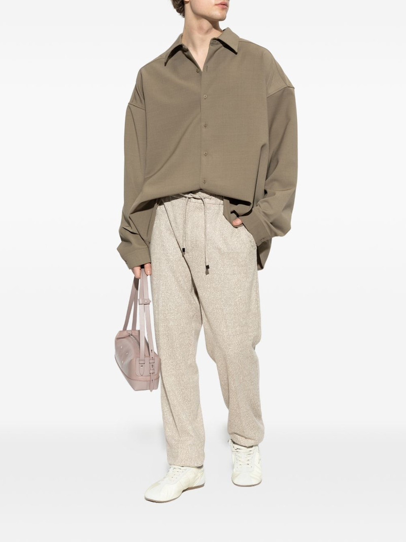 Etro patterned drawstring trousers outlook