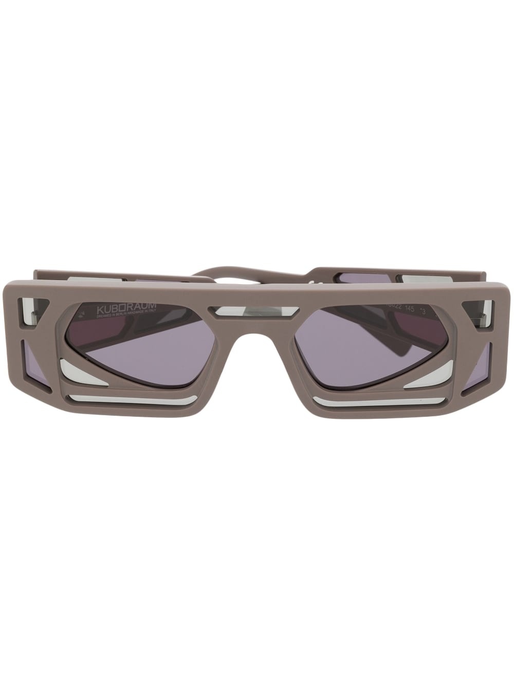 OVERSIZED SQUARE-FRAME SUNGLASSES - 1