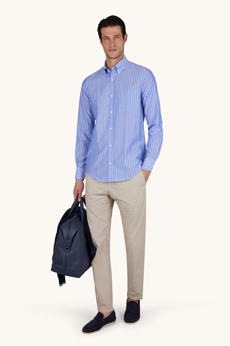 Paul & Shark SUMMER BREEZE COTTON SHIRT WITH STRIPED PATTERN outlook