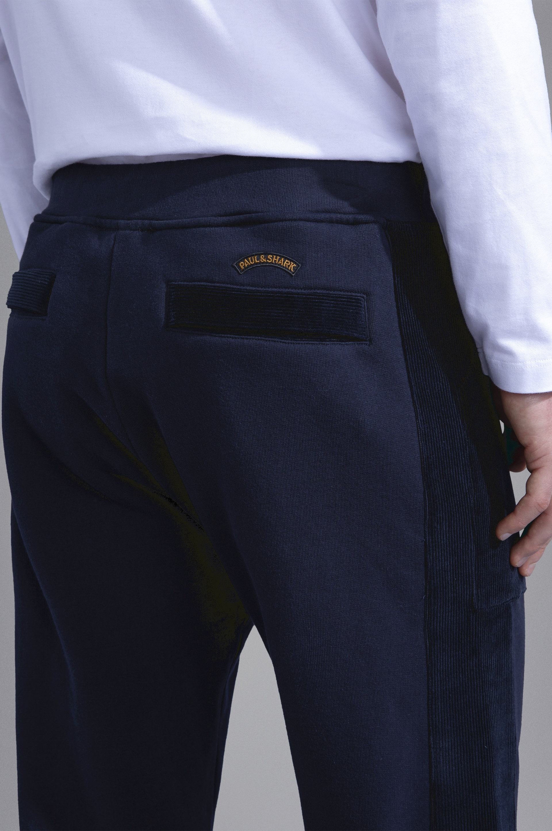 GARMENT DYED COTTON TROUSERS - 4
