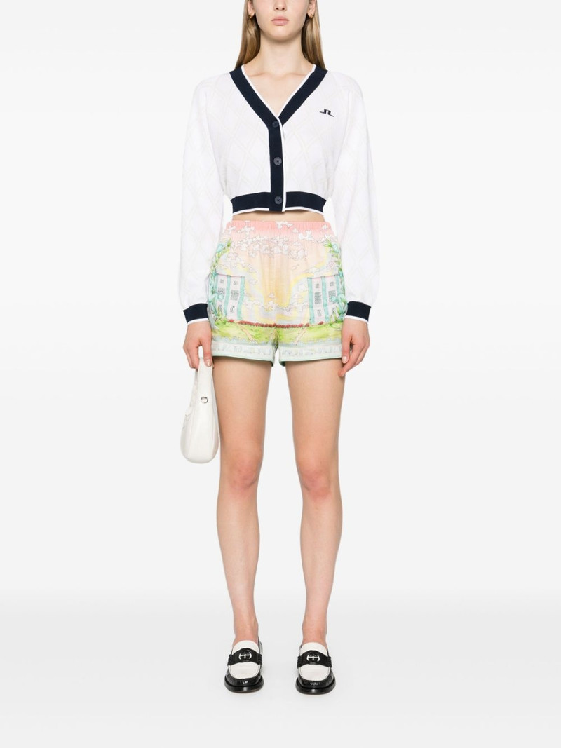 CASABLANCA Vase linen shorts outlook