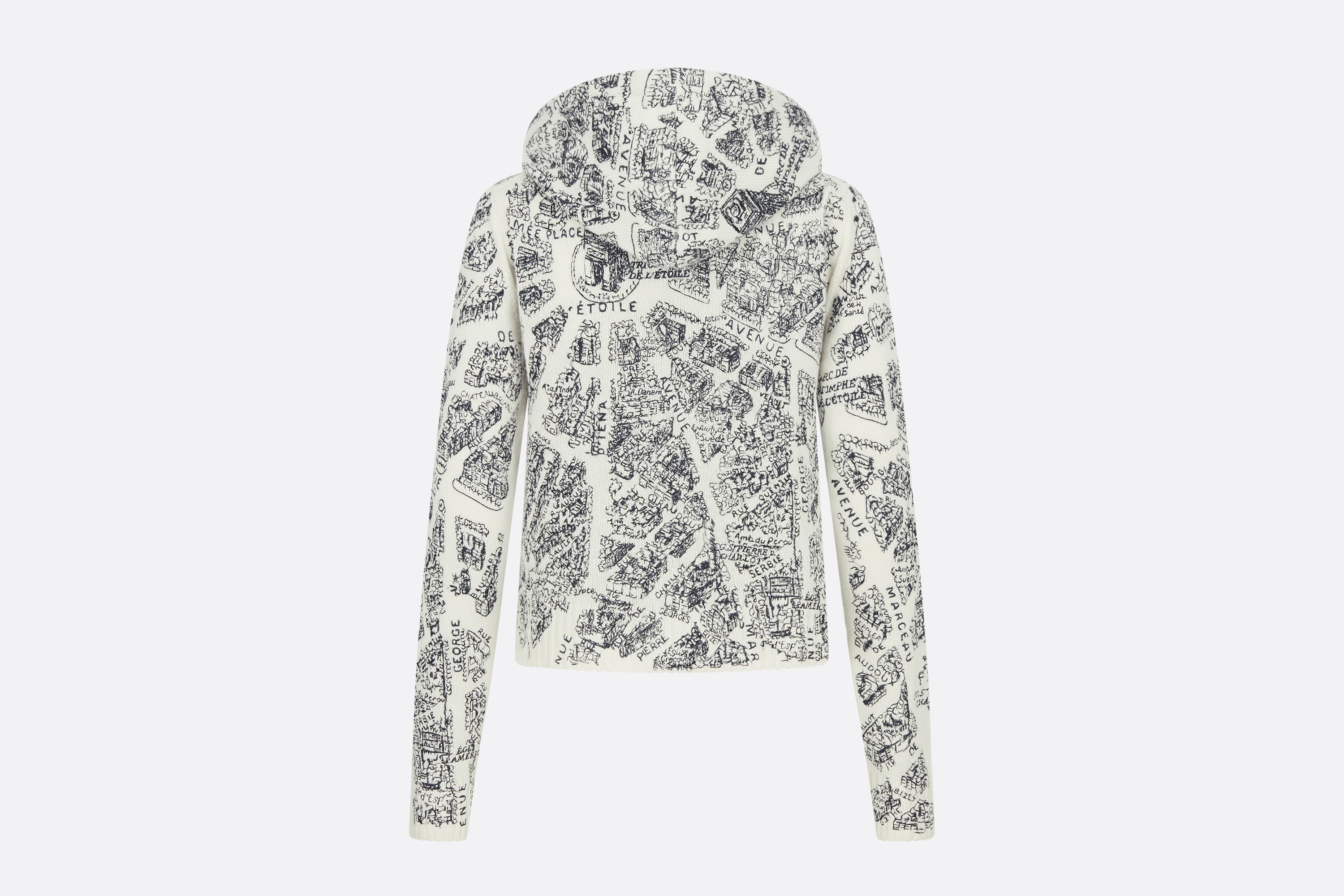 Embroidered Hooded Cardigan - 2
