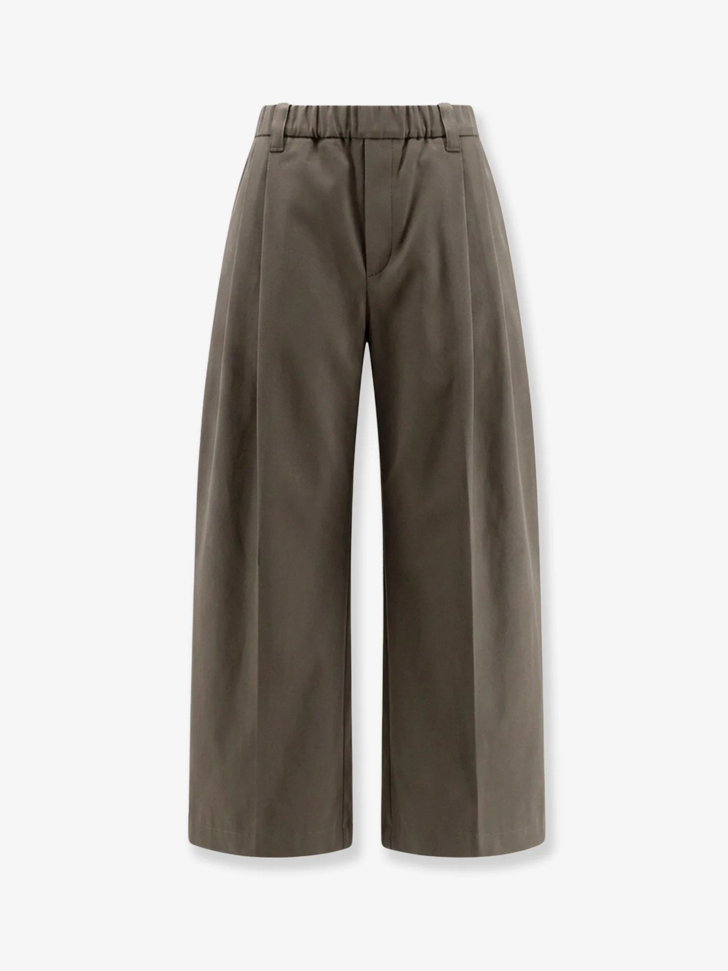 Cotton Trousers With Elastic And Monili Detail - 1