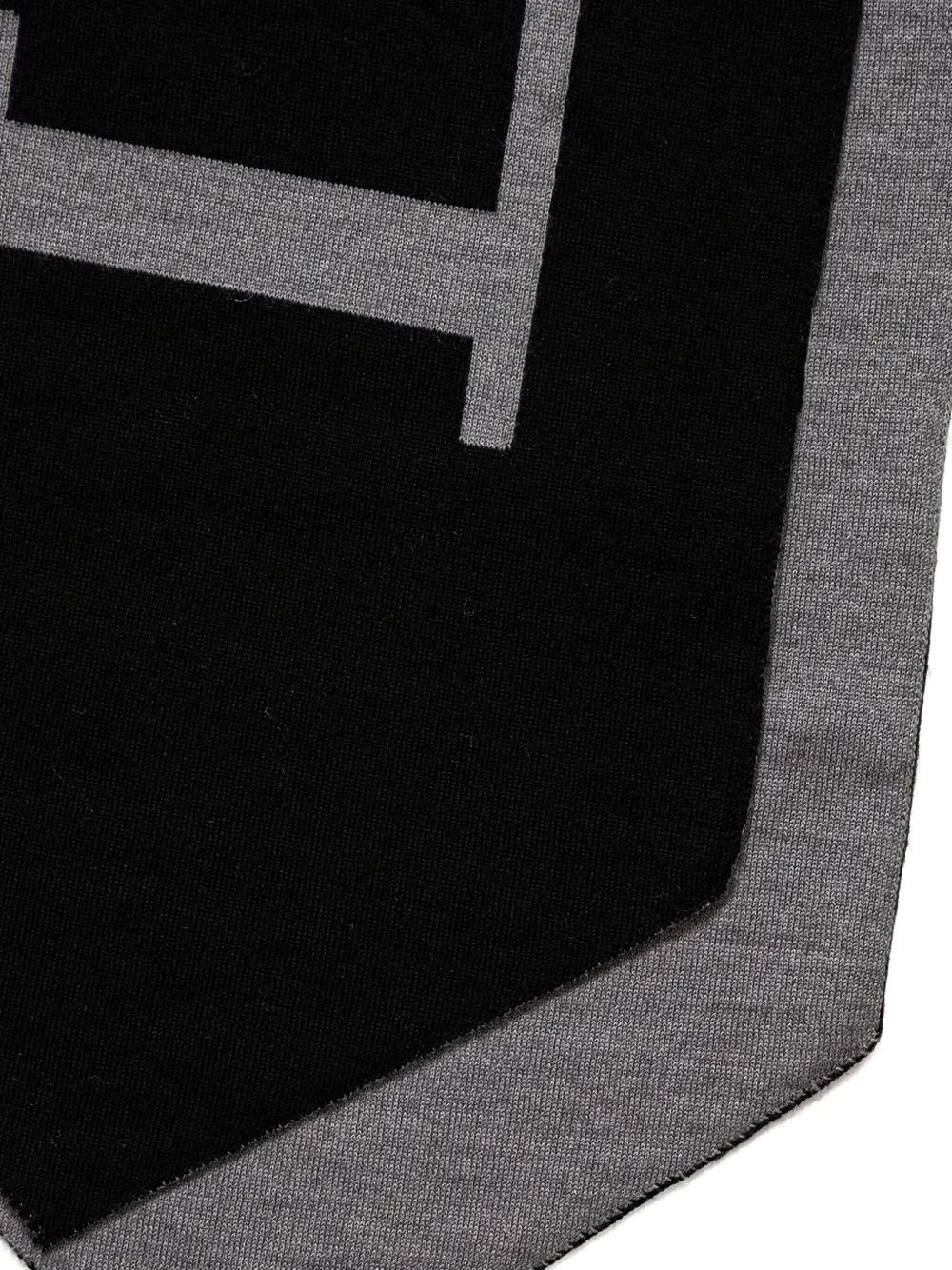 logo-print scarf - 2