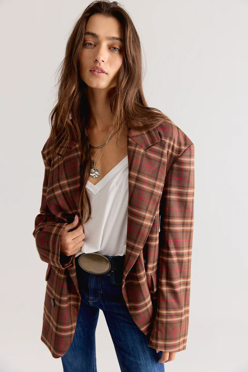Dean Double-Breasted Blazer - 1