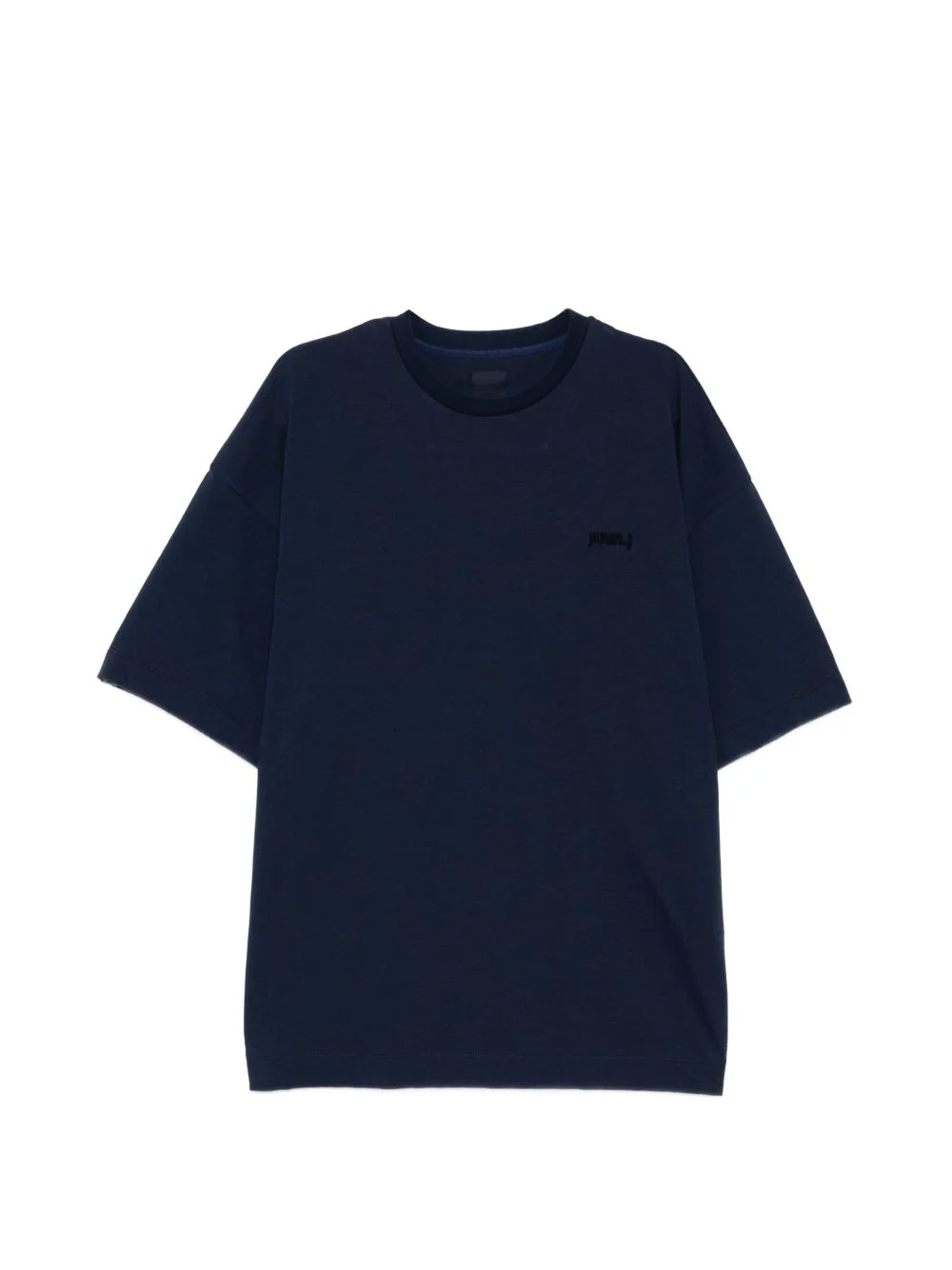 logo-embroidered T-shirt - 1
