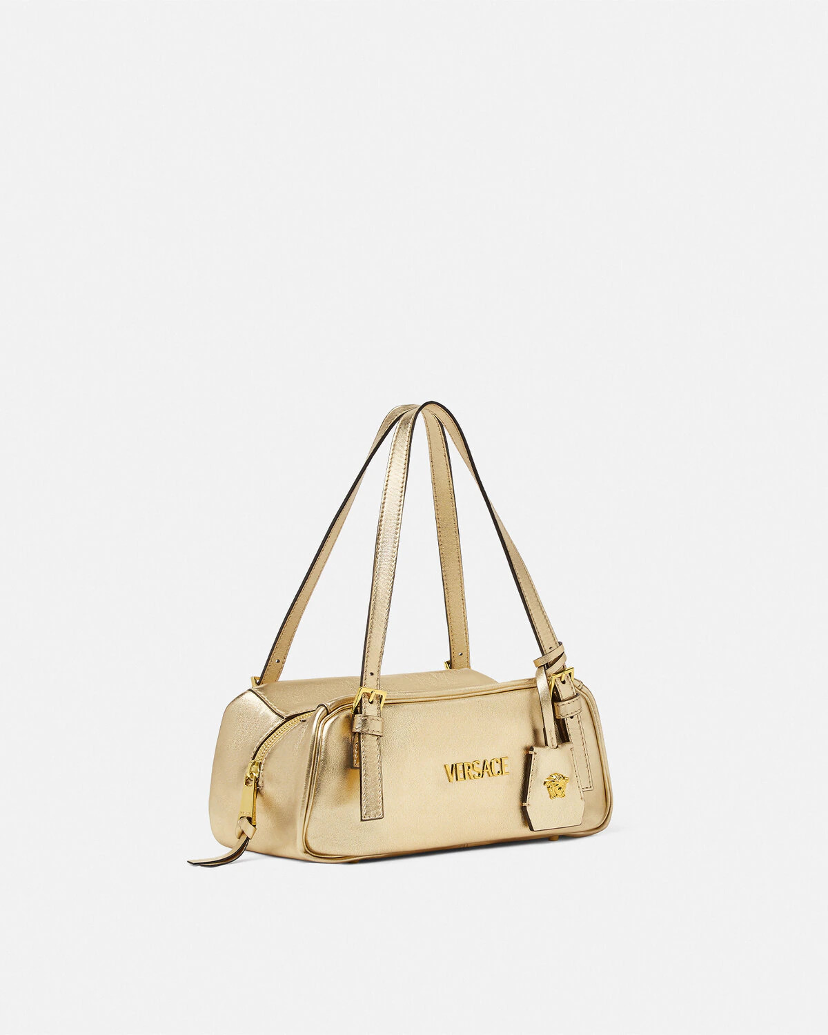 Versace Tag Bowling Metallic Bag - 2