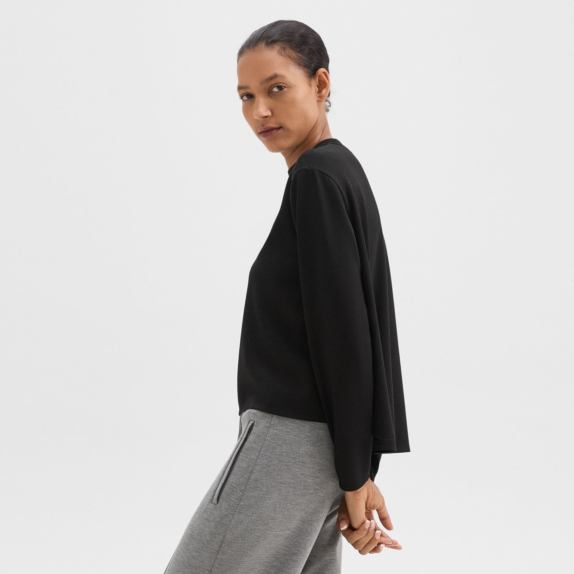 A-Line Sweatshirt in Double-Knit Jersey - 3