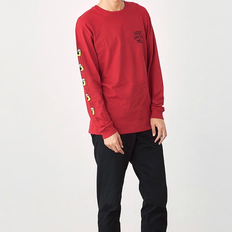 Men's Vans Simpson Crossover Long Sleeves Red VN0A4RTN17A - 5