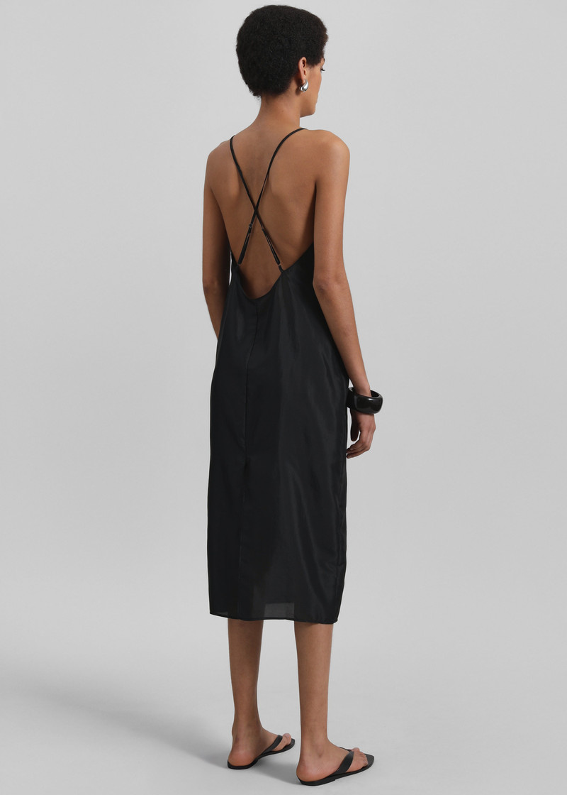 Vence Slip Dress - Black 8